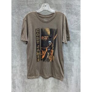 Cody James Graphic Tee Mens Medium Shirt Brown Skeleton Cowboy Rifle Casual